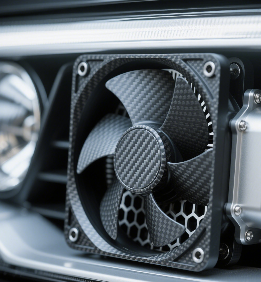 汽车车灯散热风扇